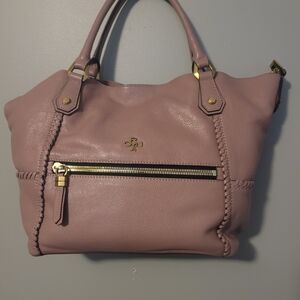 Royna Chic Mauve Leather Shoulder Bag